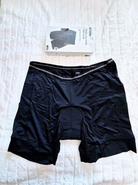 REI Co-op Link Padded Liner Bike Shorts Men’s 3XL Black Cycling NEW